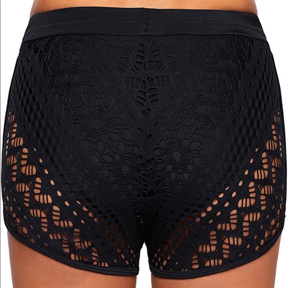 COPY - NEW LOPIE Black Women Board Shorts Bikini Bottom Swimsuit Skort Swimshor… - Picture 7 of 7